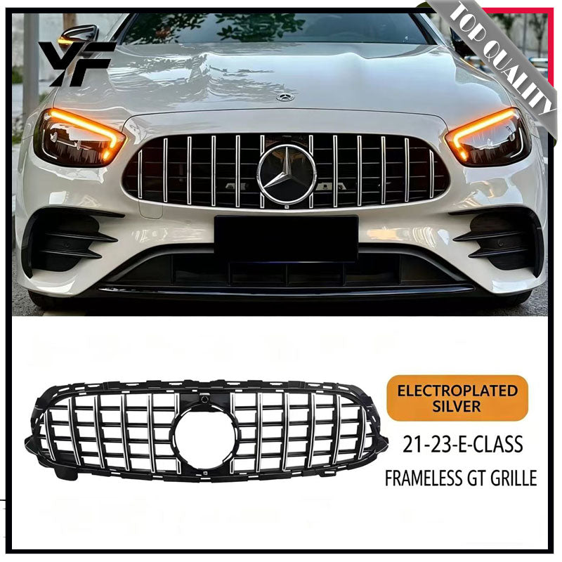 Black grille modification for BMW 5 Series i5 (2010-2024 models), 530Li, and 525 models, featuring a glossy black starry sky grille.
