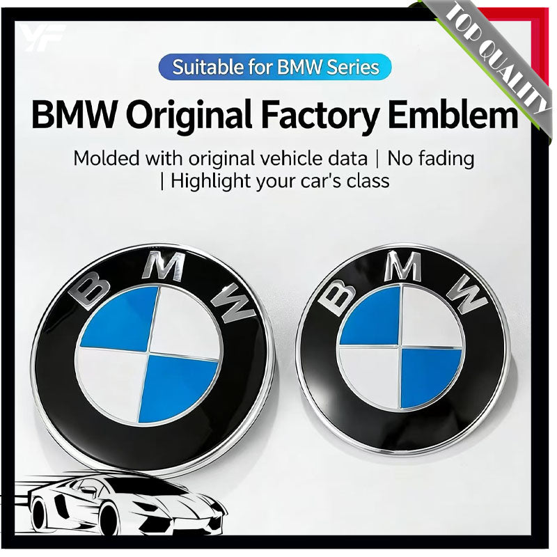 BMW Original Emblem Hood Logo Front Badge Blue & White 3 Series 5 Series X3 X5 X6 BMW Rear Trunk Emblem Wheel Center Caps