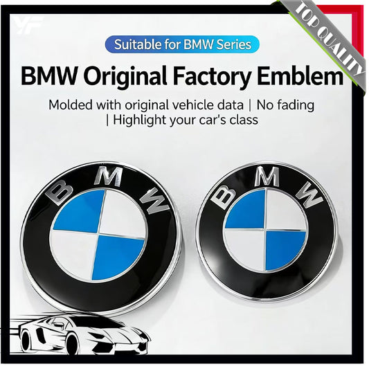 BMW Original Emblem Hood Logo Front Badge Blue & White 3 Series 5 Series X3 X5 X6 BMW Rear Trunk Emblem Wheel Center Caps