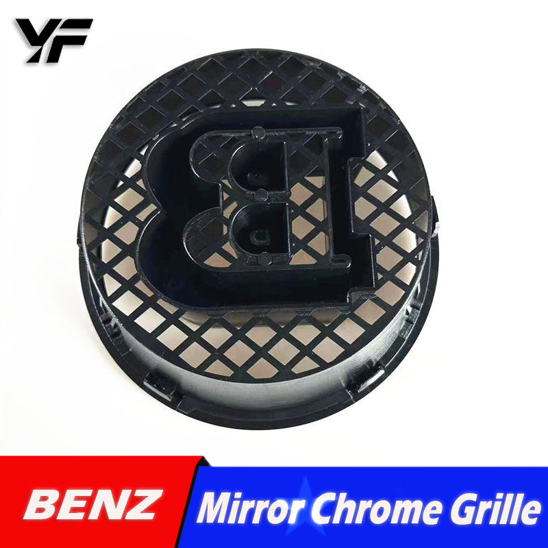 BRABUS grille emblem for Mercedes-Benz G-Class W463, Vito, older C-Class, B-Class, GLK, and V-Class (aftermarket modification).