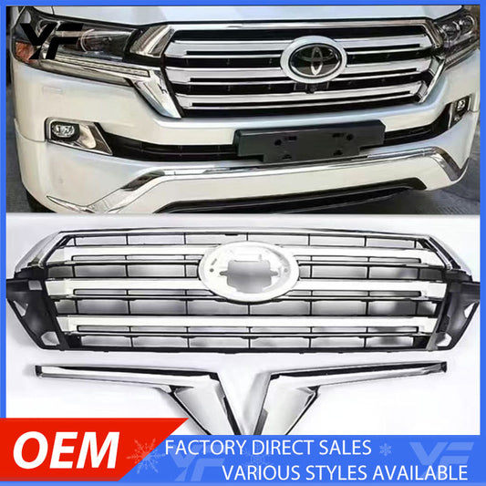 Black Warrior-style front grille modification suitable for 2016-2020 Toyota Land Cruiser LC200 high-spec models.