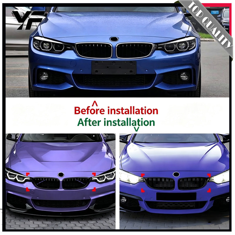Suitable for BMW 4 Series F32 F33 F36 2014-2020 single-line and double-line grille exterior modifications.