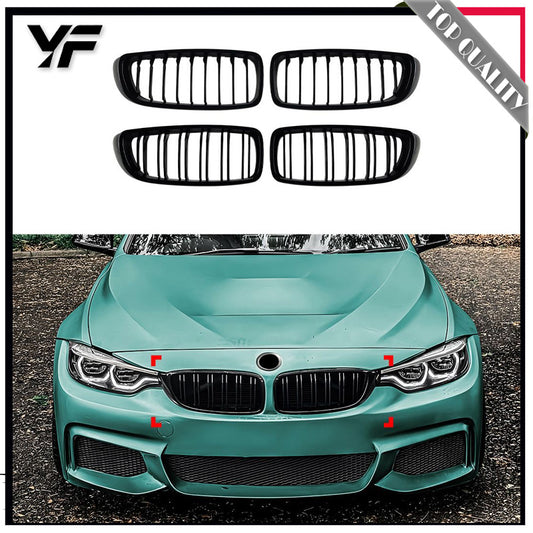 Suitable for BMW 4 Series F32 F33 F36 2014-2020 single-line and double-line grille exterior modifications.