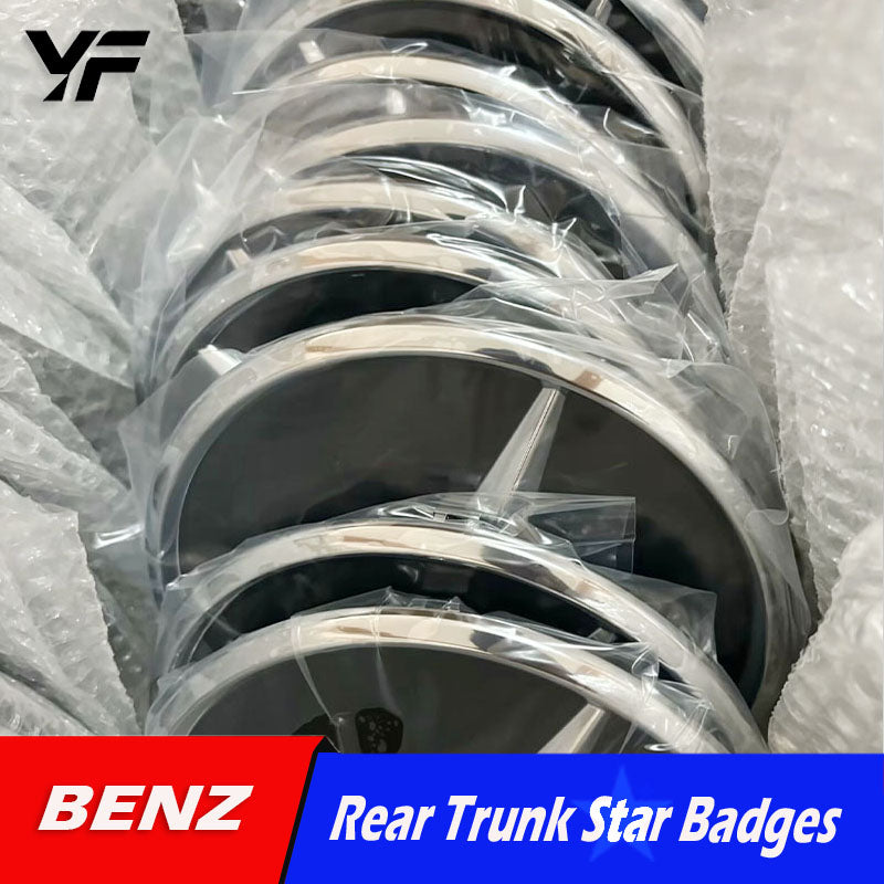 Mercedes-Benz GLA CLA C GLC GLE GLS W213 E-Class 205 Modified 3D Mirror Finish Grille Emblem/Logo