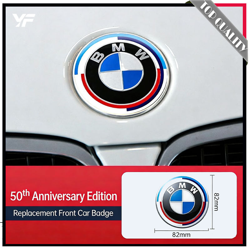 BMW Custom MI Rear Emblem, Premium Enamel Badge, Stylish Car Decoration