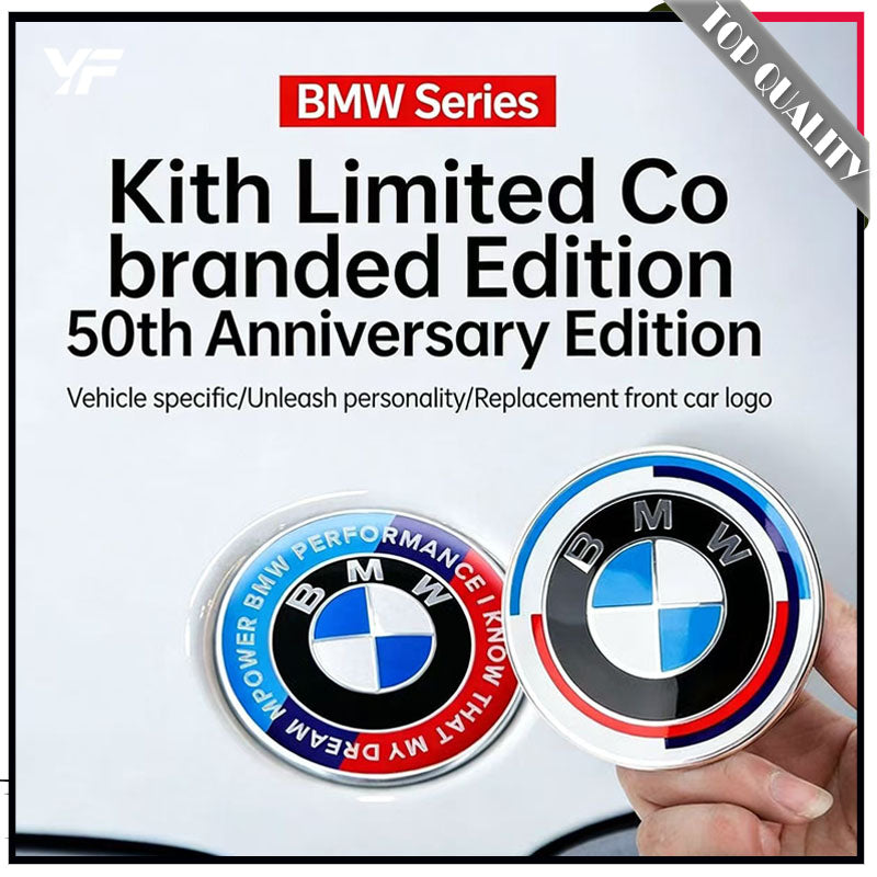 BMW Custom MI Rear Emblem, Premium Enamel Badge, Stylish Car Decoration