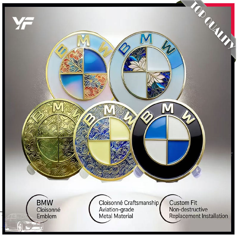 BMW Enamel Emblems for 1/3/4/5/6 Series & X1-X6 | Aviation-Grade Metal