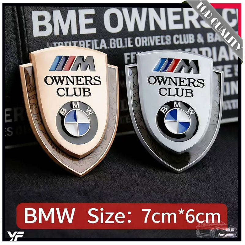 Metal Side Emblem & Fender Badge Sticker for Mercedes-Benz, Audi, BMW, VW. China Heart Style. Car Modification Badge, Fuel Tank Cap Sticker.