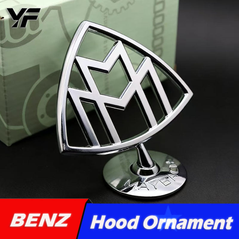 Suitable for Mercedes-Benz hood emblem, Maybach engine hood logo, W210 W221 front hood emblem, W212 W204.