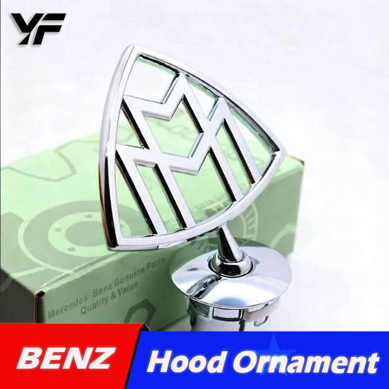 Suitable for Mercedes-Benz hood emblem, Maybach engine hood logo, W210 W221 front hood emblem, W212 W204.