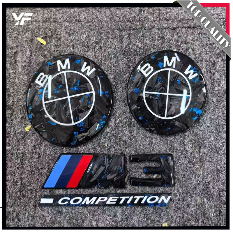 BMW Custom Rear Badge | Premium Enamel MI Logo, Stylish & Elegant