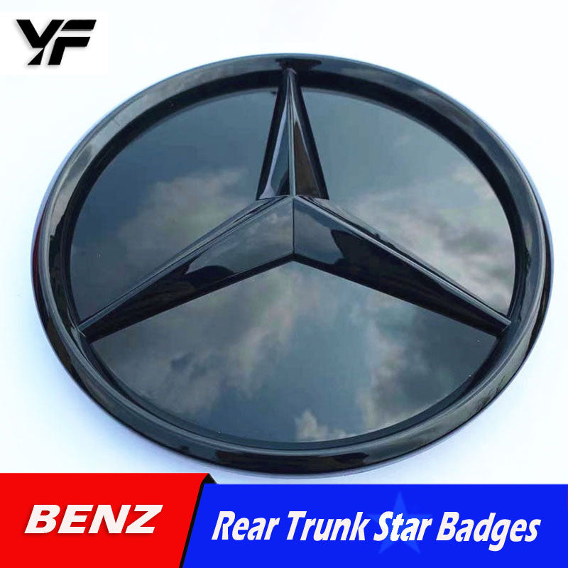 Mercedes-Benz GLA CLA C GLC GLE GLS W213 E-Class 205 Modified 3D Mirror Finish Grille Emblem/Logo