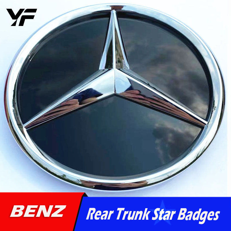 Mercedes-Benz GLA CLA C GLC GLE GLS W213 E-Class 205 Modified 3D Mirror Finish Grille Emblem/Logo