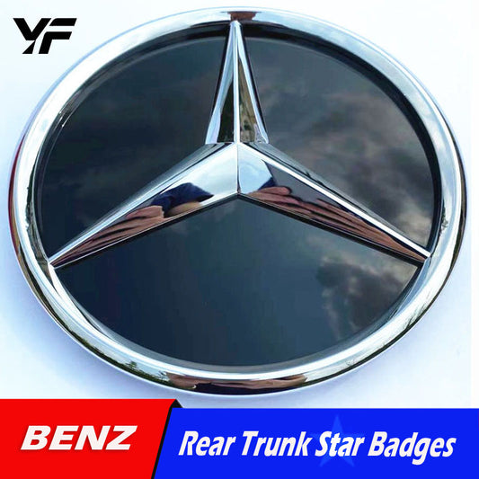 Mercedes-Benz GLA CLA C GLC GLE GLS W213 E-Class 205 Modified 3D Mirror Finish Grille Emblem/Logo
