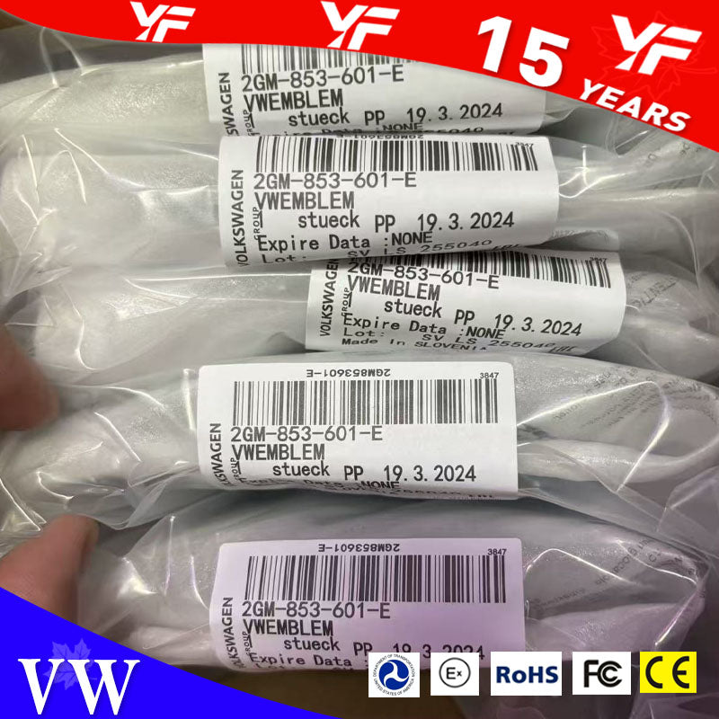 Ceramic Emblems for VW ACC compatible modification Easy installation, great look Ideal for Volkswagen owners!