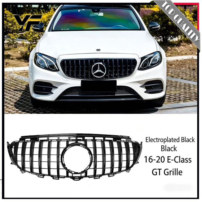 Black grille modification for BMW 5 Series i5 (2010-2024 models), 530Li, and 525 models, featuring a glossy black starry sky grille.