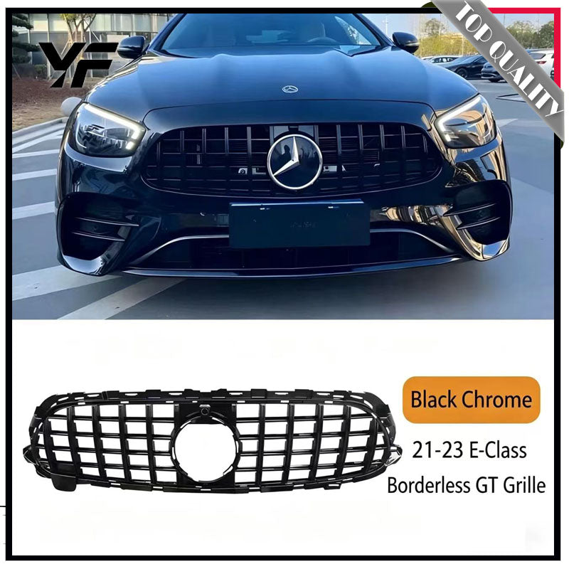 Black grille modification for BMW 5 Series i5 (2010-2024 models), 530Li, and 525 models, featuring a glossy black starry sky grille.
