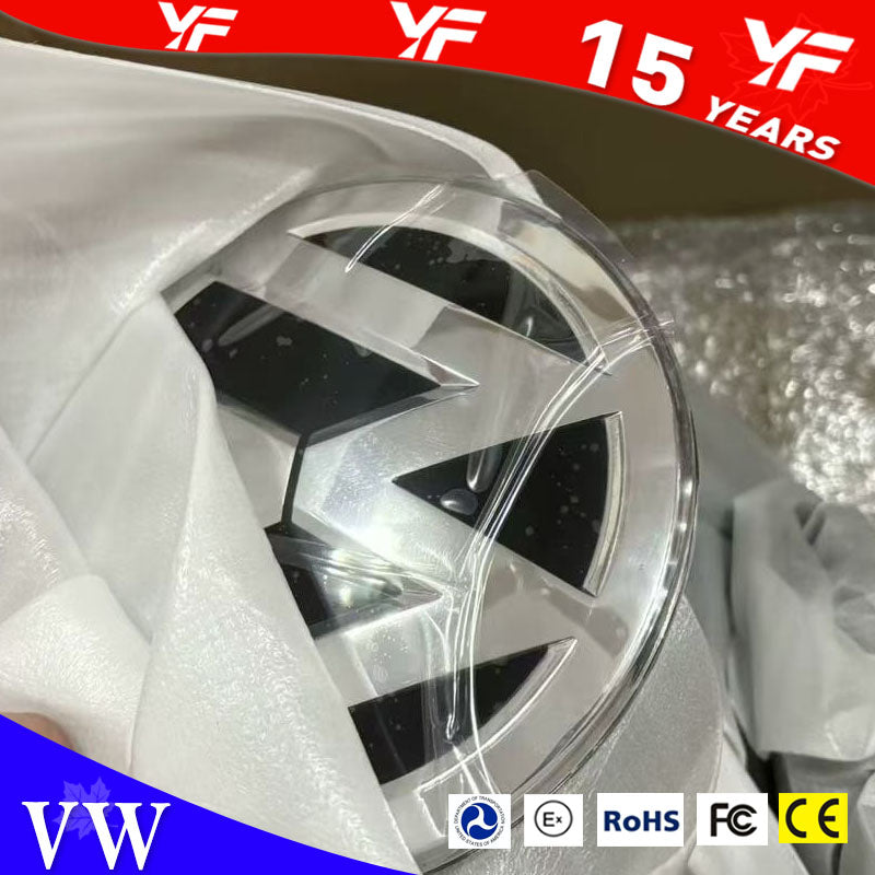 Ceramic Emblems for VW ACC compatible modification Easy installation, great look Ideal for Volkswagen owners!
