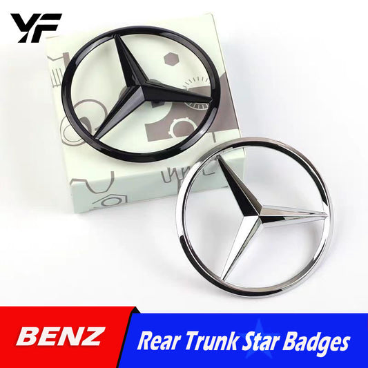 Suitable for Mercedes-Benz new A-Class, C-Class, E-Class, S-Class, C200, E300L, GLC260L rear trunk emblem/badge.