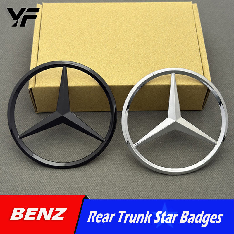 Suitable for Mercedes-Benz new A-Class, C-Class, E-Class, S-Class, C200, E300L, GLC260L rear trunk emblem/badge.