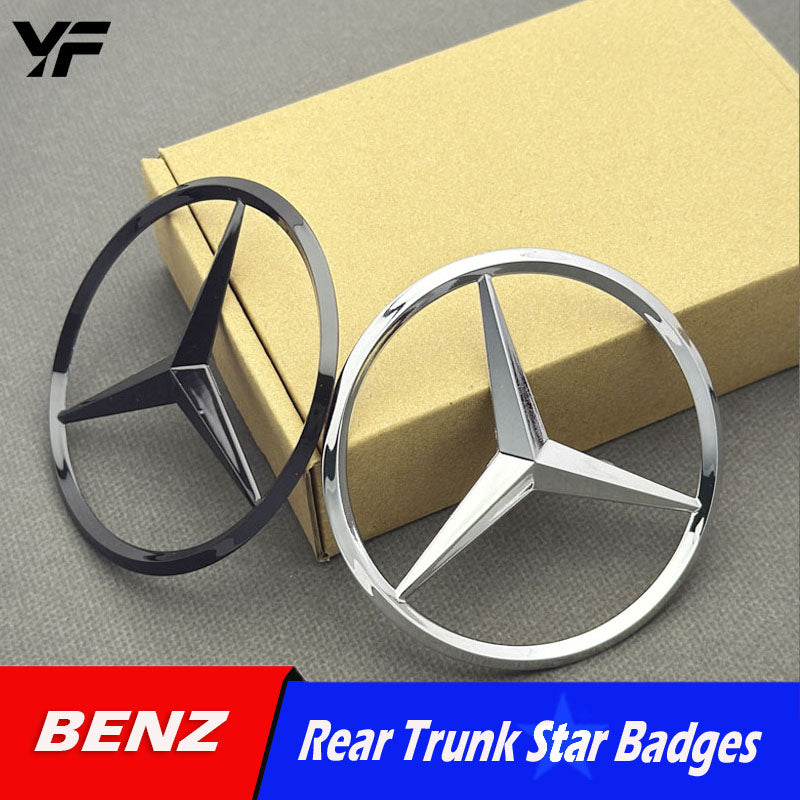 Suitable for Mercedes-Benz new A-Class, C-Class, E-Class, S-Class, C200, E300L, GLC260L rear trunk emblem/badge.