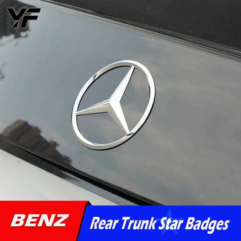 Suitable for Mercedes-Benz new A-Class, C-Class, E-Class, S-Class, C200, E300L, GLC260L rear trunk emblem/badge.