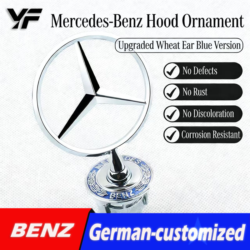 Suitable for Mercedes-Benz E-Class E300L (modified to C-Class C200L) and S-Class S350; front hood emblem/logo.