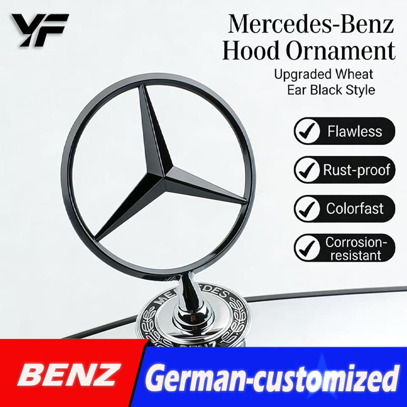 Suitable for Mercedes-Benz E-Class E300L (modified to C-Class C200L) and S-Class S350; front hood emblem/logo.