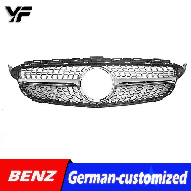 Mercedes-Benz C-Class W205 C180 C200 C260 2019-2021 GT Diamond Style Front Grille Modification