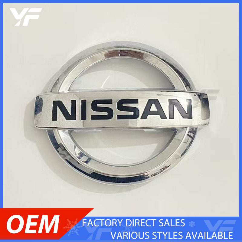 2019 Nissan Qashqai Full Badge Kit, Original Style Front Grille & Tailgate Emblems, Personalized Refit Nissan Logo